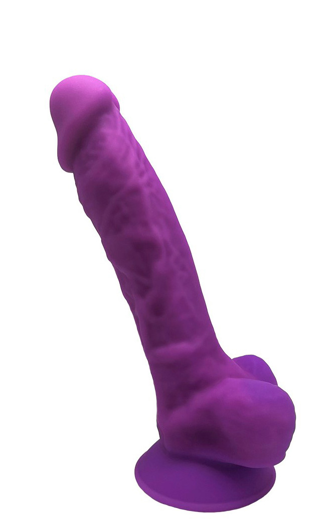 Фаллоимитатор с мошонкой Adrien Lastic SileXD Model 1 17.6 см, фиолетовый
