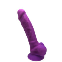 Фаллоимитатор с мошонкой Adrien Lastic SileXD Model 1 17.5 см, фиолетовый