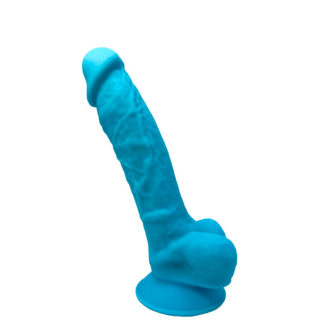 Фаллоимитатор с мошонкой Adrien Lastic SileXD Model 1 17.5 см, голубой