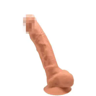 Фаллоимитатор с мошонкой Adrien Lastic SileXD Model 1 17.5 см, смуглый