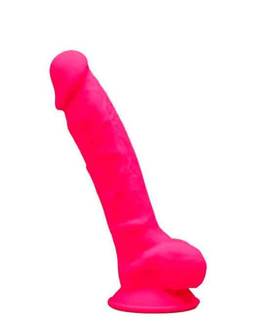 Фаллоимитатор с мошонкой Adrien Lastic SileXD Model 1 17.5 см, ярко-розовый