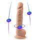 Фаллоимитатор с мошонкой SileXD Model 1 38 см, телесный