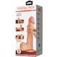 Фаллоимитатор с подвижной кожей Baile Sliding Skin 23.4 см, телесный