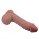 Фаллоимитатор с подвижной кожей Baile Sliding Skin 23.4 см, темный телесный