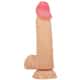 Фаллоимитатор с подвижной кожей и фиксацией формы Baile Sliding Skin 21.8 см, телесный
