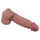Фаллоимитатор с подвижной кожей и фиксацией формы Baile Sliding Skin 21.8 см, темный телесный