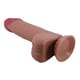 Фаллоимитатор с подвижной кожей и фиксацией формы Baile Sliding Skin 21.8 см, темный телесный