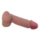 Фаллоимитатор с подвижной кожей и фиксацией формы Baile Sliding Skin 21.8 см, темный телесный