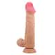 Фаллоимитатор с подвижной кожей и фиксацией формы Baile Sliding Skin 24 см, телесный