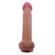 Фаллоимитатор с подвижной кожей и фиксацией формы Baile Sliding Skin 26 см, темный телесный