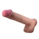 Фаллоимитатор с подвижной кожей и фиксацией формы Baile Sliding Skin 26 см, темный телесный