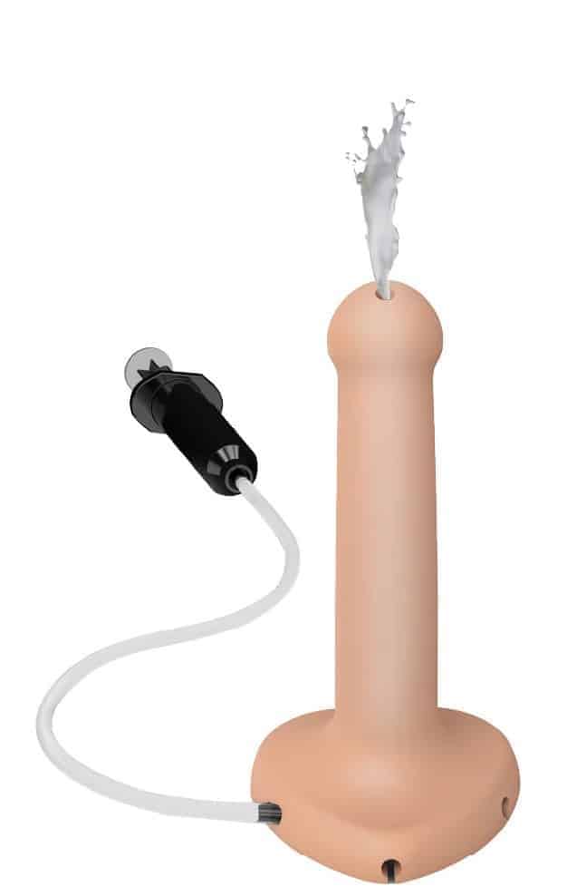 Фаллоимитатор с семяизвержением Strap-on-me Semi-Realistic 17.3 см без крема S, телесный