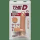 Фаллоимитатор с вибрацией Doc Johnson The D Ultraskyn Perfect D Vibrating 17.8 см, ванильный