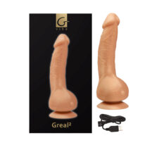 Фаллоимитатор с вибрацией Gvibe Greal 2 22 см, телесный