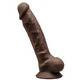 Фаллоимитатор с мошонкой SilexD Model 1 17.6 см, коричневый