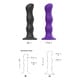 Фаллоимитатор Strap-On-Me Dildo Geisha Ball M 16.5 см, черный