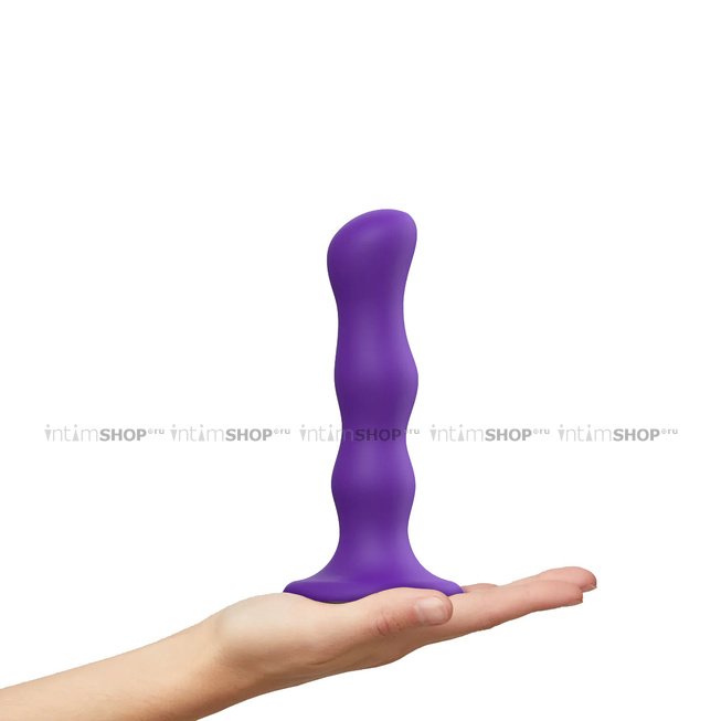 Фаллоимитатор Strap-On-Me Dildo Geisha Ball M 16.5 см, фиолетовый - фото 6