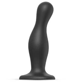 Фаллоимитатор Strap-on-me Dildo Plug Curvy XL 18 см, черный