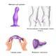Фаллоимитатор Strap-on-me Dildo Plug Curvy S 14.5 см, фиолетовый металлик