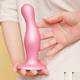 Фаллоимитатор Strap-on-me Dildo Plug Curvy M 15.5, розовый металлик