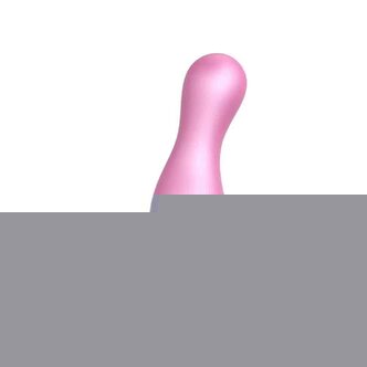 Фаллоимитатор Strap-on-me Dildo Plug Curvy M 15.5, розовый металлик