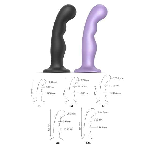 Фаллоимитатор Strap-on-me Dildo Plug P&G S 16 см, черный - фото 4