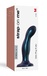 Фаллоимитатор Strap-on-me Dildo Plug Snaky M 16.5 см, синий металлик