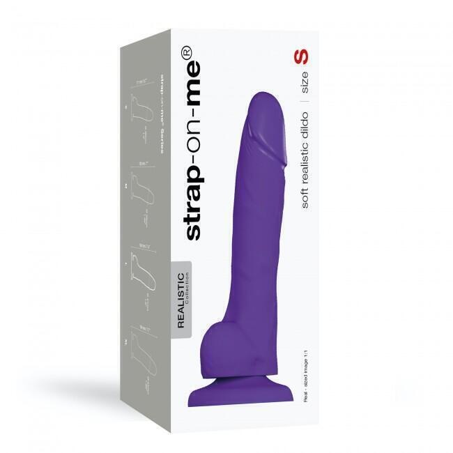 Фаллоимитатор Strap-on-me Realistic, S 17 см, фиолетовый