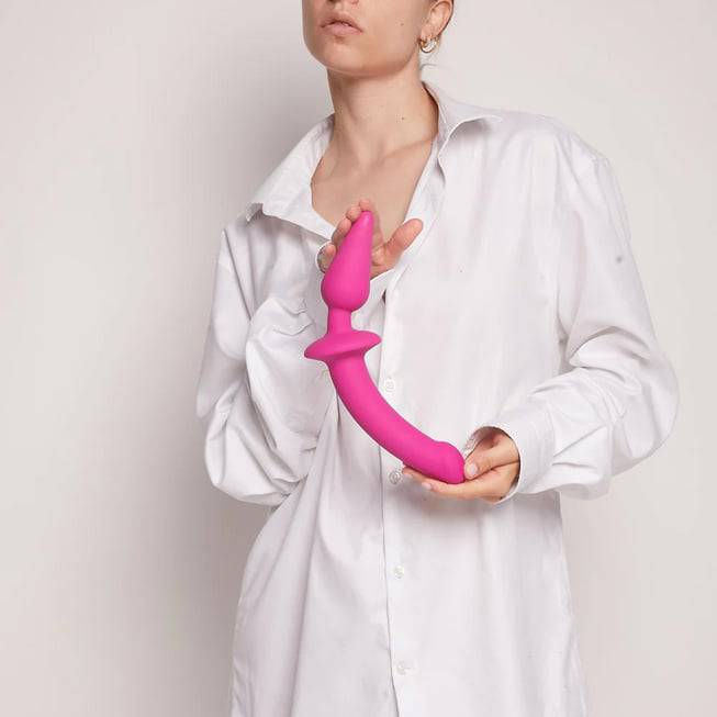 Sỉ Фаллоимитатор с анальной пробкой 2 в 1 Strap-On-Me Switch Plug-In L, розовый  có tốt không?