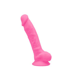 Фаллоимитатор светящийся в темноте Adrien Lastic SileXD Model 1 17.6 см, розовый