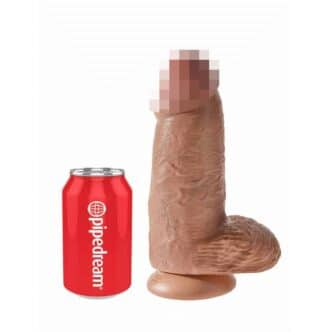 Фаллоимитатор утолщенный Pipedream King Cock Chubby Tan 23 см, телесный