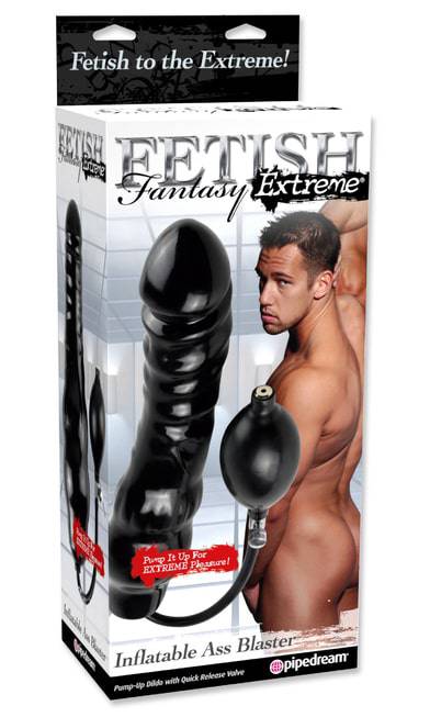 Фаллоимитатор PipeDream Fetish Fantasy Extreme Inflatable Ass Blaster, черный от IntimShop