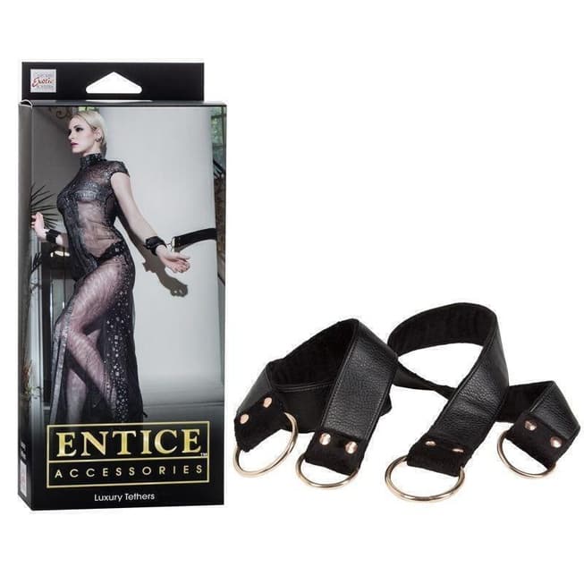 Фиксаторы Entice Luxury Tethers черные от IntimShop