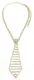 Галстук из кристаллов Ann Devine Executive Rhinestone Tie, золотистый