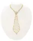 Галстук из кристаллов Ann Devine Executive Rhinestone Tie, золотистый