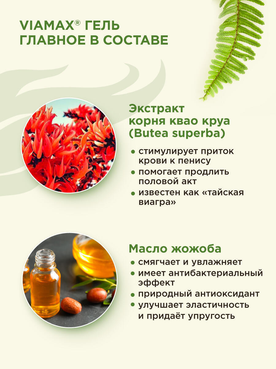 Гель для увеличения члена Viamax Maximum, 50 мл