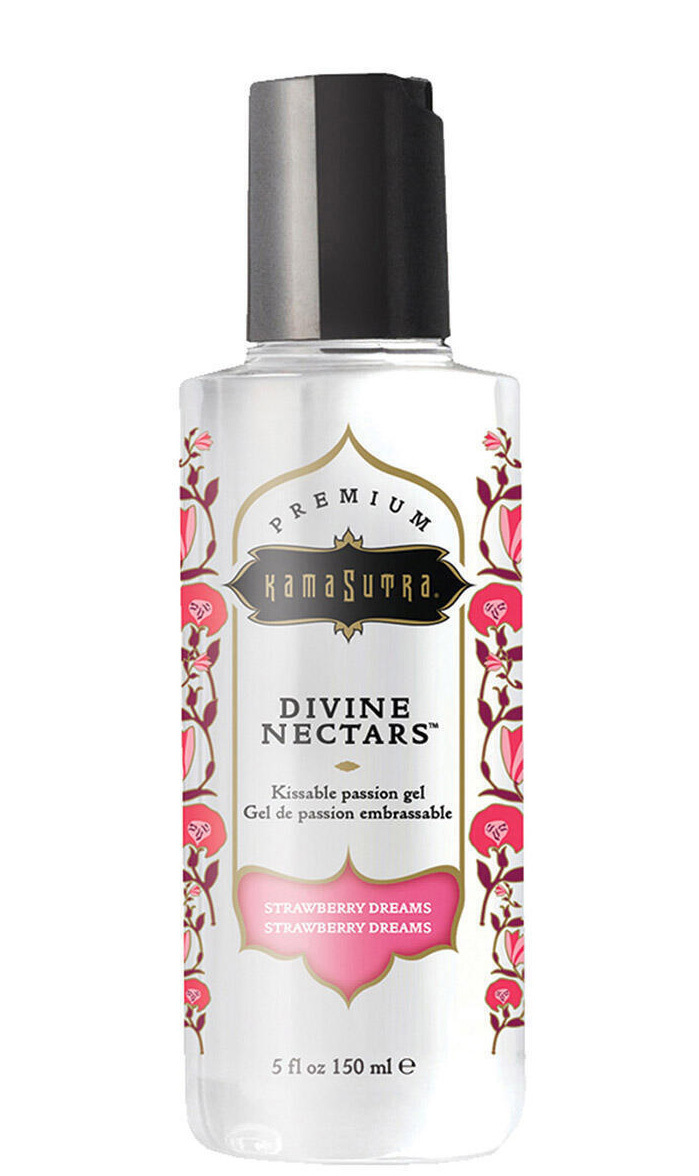 Оральный гель-лубрикант KamaSutra Divine Nectars Клубника на водной основе, 150 мл