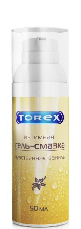 Оральная гель-смазка Torex Чувственная ваниль на водной основе, 50 мл