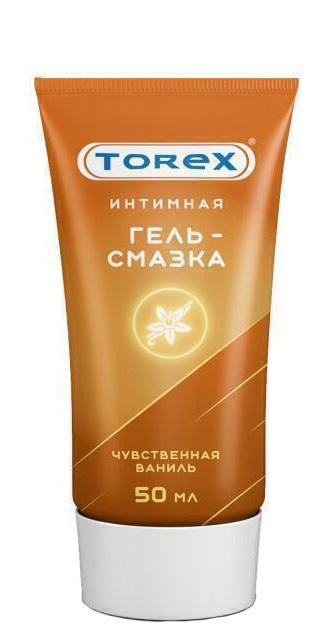 Оральная гель-смазка Torex Чувственная ваниль на водной основе туба, 50 мл
