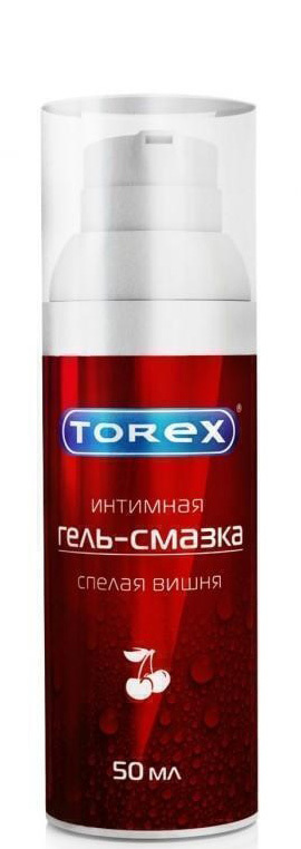 Оральная гель-смазка Torex Спелая вишня на водной основе, 50 мл