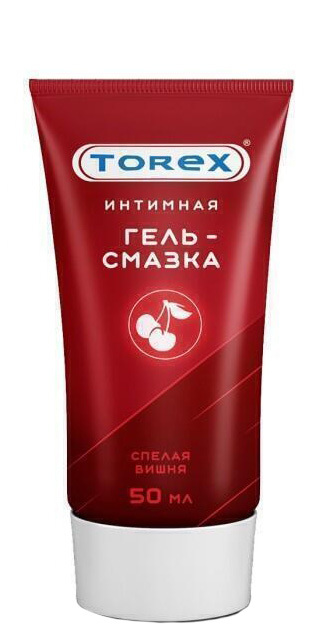 Оральная гель-смазка Torex Спелая вишня на водной основе туба, 50 мл