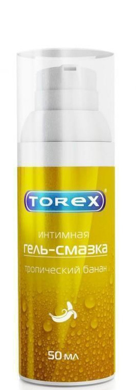Оральная гель-смазка Torex Тропический банан на водной основе, 50 мл