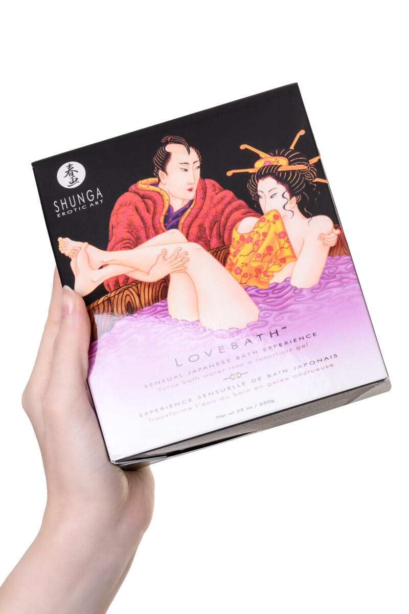 Гель-желе для ванны Shunga Lovebath Чувственный лотос, 650 г