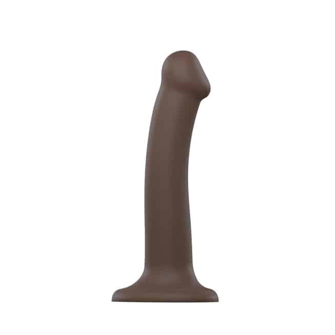 Фаллоимитатор с фиксацией формы Strap-on-me Dual Density S 17 см на присоске, телесный 6013090 - Strap-on-me - Для страпонов с кольцом - Купить