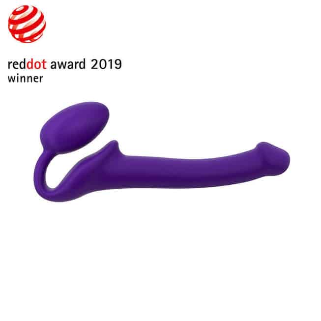 Гибкий страпон Strap-on-me Semi-Realistic M, фиолетовый 6013229 - Strap-on-me - Безремневые/Двойные страпоны - Купить