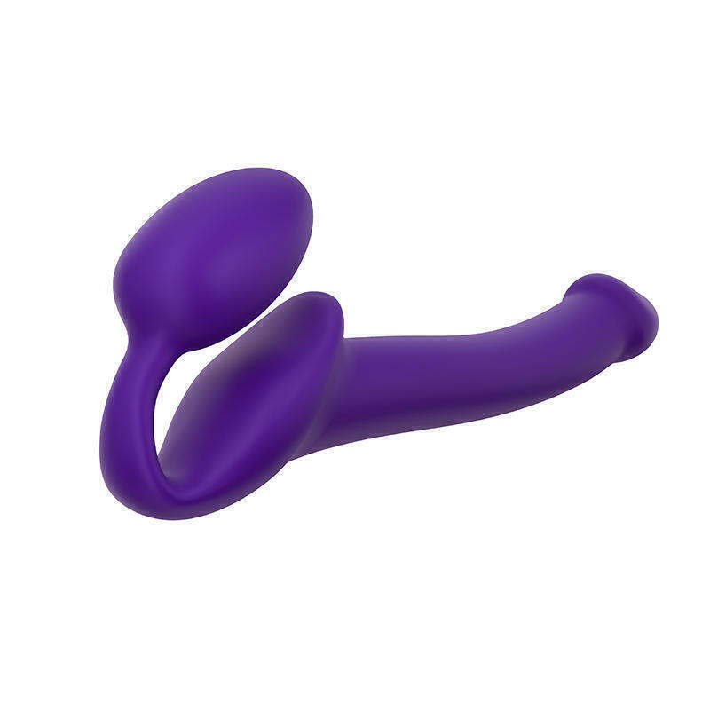 Гибкий страпон Strap-on-me Semi-Realistic S, фиолетовый