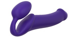 Гибкий страпон Strap-on-me Semi-Realistic XL, фиолетовый