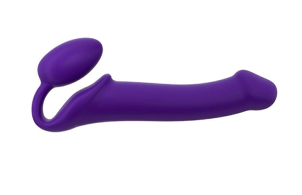 Гибкий страпон Strap-on-me Semi-Realistic L, фиолетовый