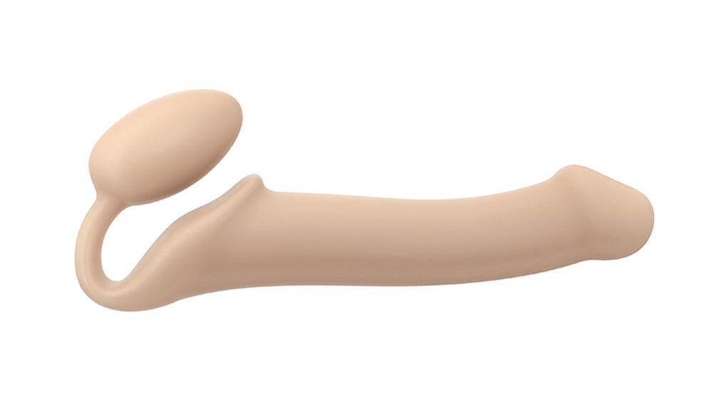 Гибкий страпон Strap-on-me Semi-Realistic L, телесный