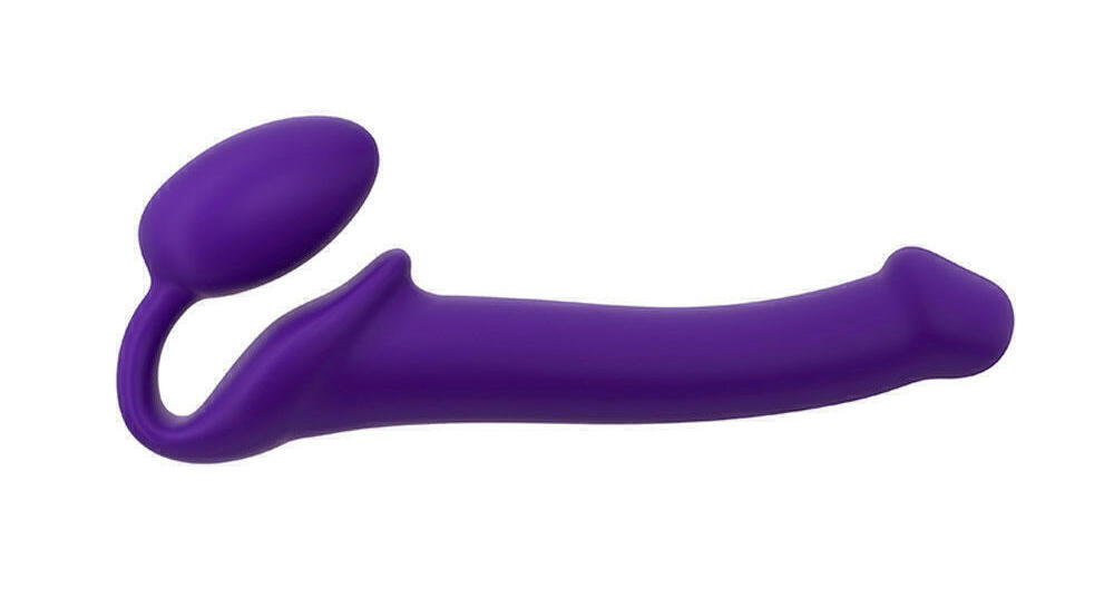 Гибкий страпон Strap-on-me Semi-Realistic M, фиолетовый